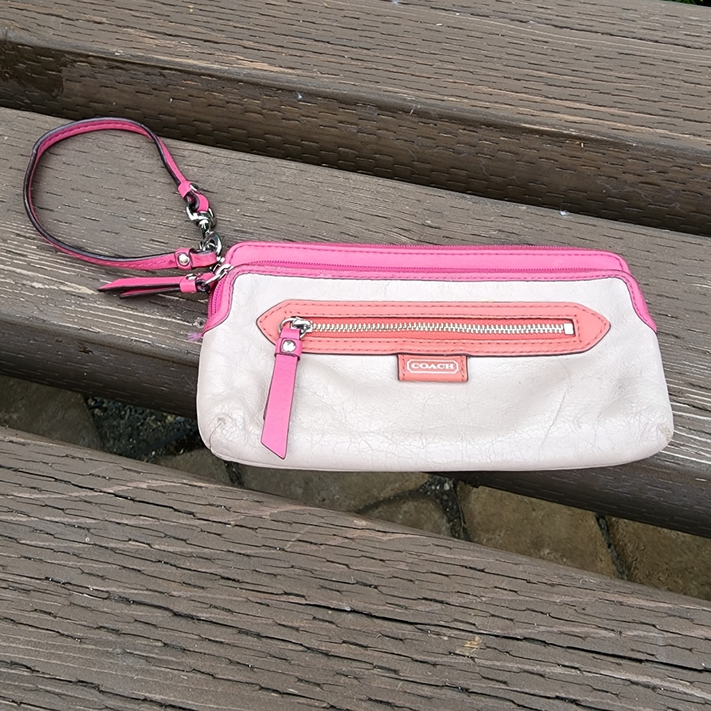 Coach Leather Wristlet